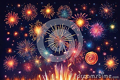 New Year, Birthday day Celebration Illustration Art Stock Photo