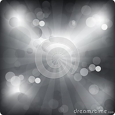 New Year festive silver background Vector Illustration