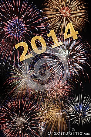 New year 2014 Stock Photo