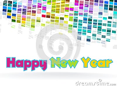 New Year - funky graphic design Vector Illustration