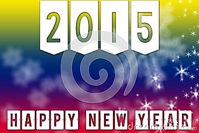 2015 New Year greeting banner background Stock Photo