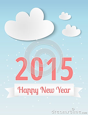 2015, New year Vector Illustration