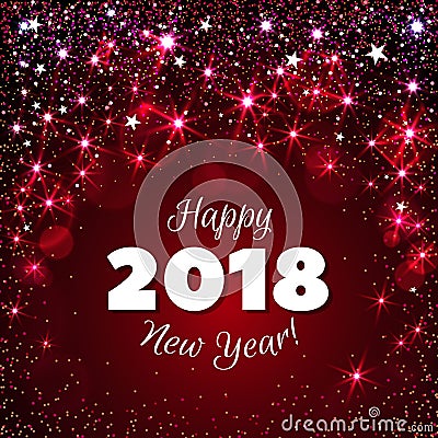 New Year 2018 Vector Illustration