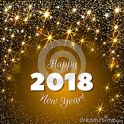 New Year 2018 Vector Illustration