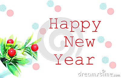 New Year - Happy New Year - Merry Christmas-New Year`s Eve Stock Photo