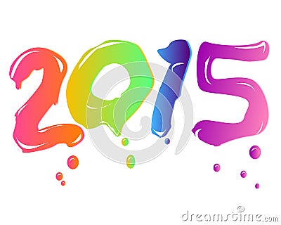 New year 2015 Stock Photo