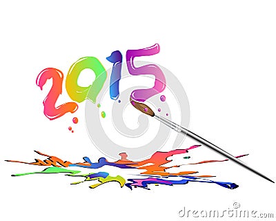 New year 2015 Stock Photo