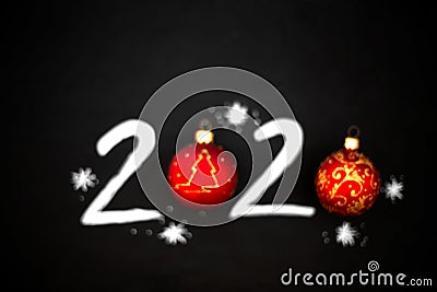 New year holiday lettering 2020 Stock Photo