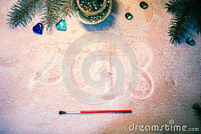 New Year 2018. Inscription on a wooden background. Stock Photo