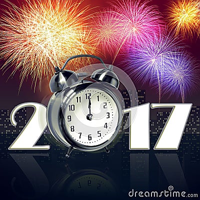 New year 2017 Stock Photo