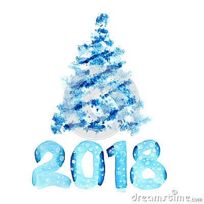 New year 2018 Stock Photo