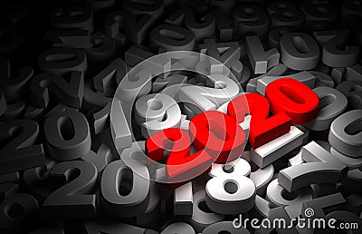 New Year 2020 and Olds Stock Photo