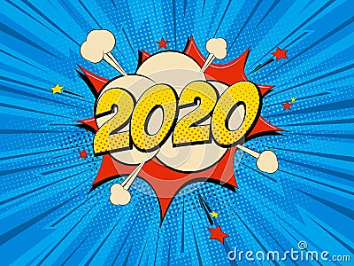 New Year 2020 Vector Illustration