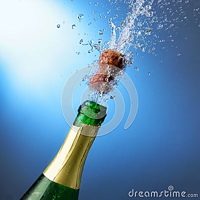 New Year's Champagne Stock Photo