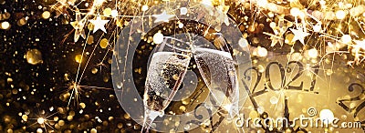 New Year`s Eve 2021 Celebration Background Stock Photo