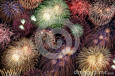 New Year`s Eve fireworks background years year firework Stock Photo