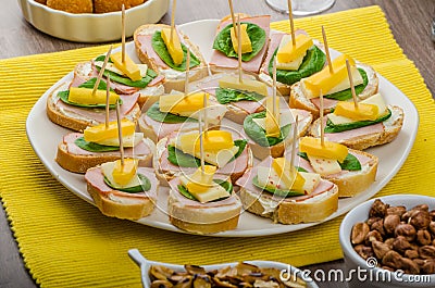 New Year's Eve meal celebration Stock Photo