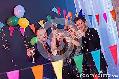 New year`s eve party Stock Photo