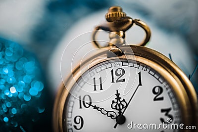 New Year's at midnight Stock Photo