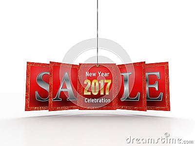 New Year Sale Stock Photo