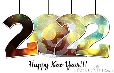 2022 new year sign Stock Photo