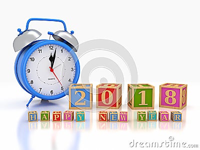 New Year 2018 Stock Photo