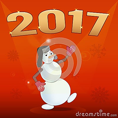 New year 2017 Vector Illustration