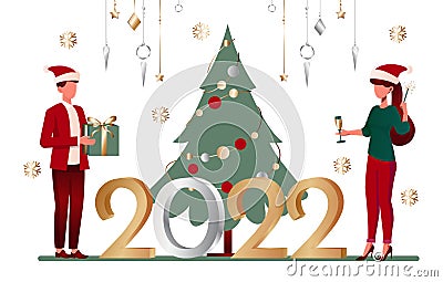 New Year 2022 vector Vector Illustration