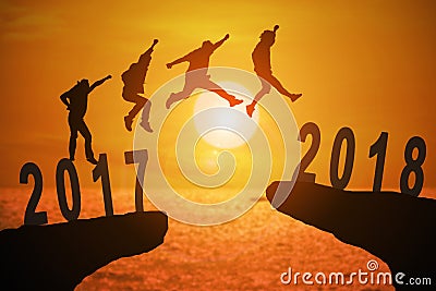 2018 new years background Stock Photo