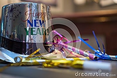 New Years Eve Party Hat Stock Photo