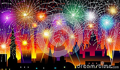 New Years Eve-Vector Illustration Cartoon Illustration