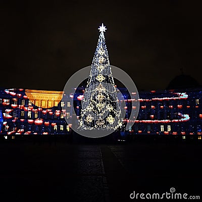 New Years trees Stock Photo