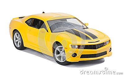 New yellow model sport car Stock Photo