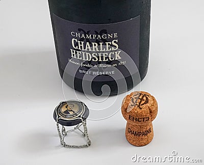 Charles Heidsieck Champagne Brut Reserve Editorial Stock Photo