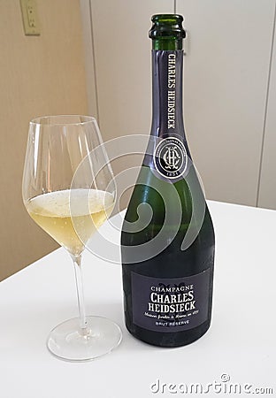 Charles Heidsieck Champagne Brut Reserve Editorial Stock Photo