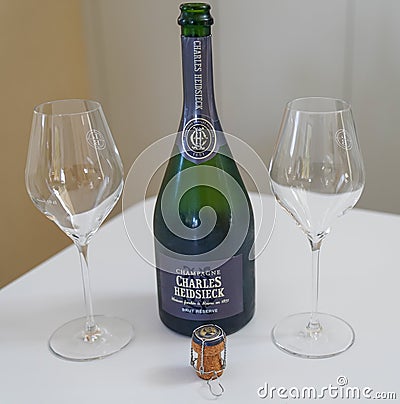 Charles Heidsieck Champagne Brut Reserve Editorial Stock Photo