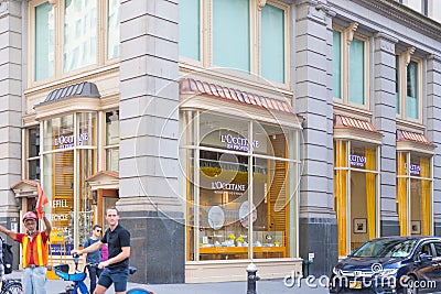 Loccitane store in New York city. Editorial Stock Photo