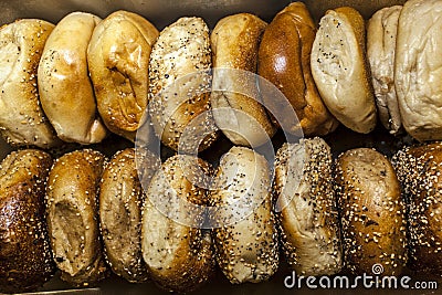 New York Bagels Stock Photo