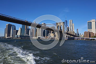 New York Brooklyn bridge Stock Photo