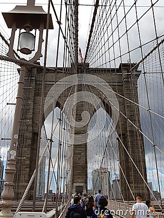 New York Brooklyn bridge Editorial Stock Photo