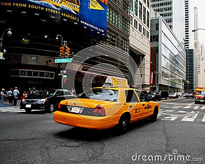 New York Cab Editorial Stock Photo