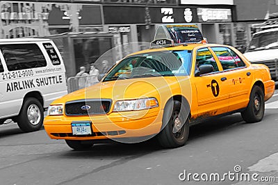 New York Cab Editorial Stock Photo