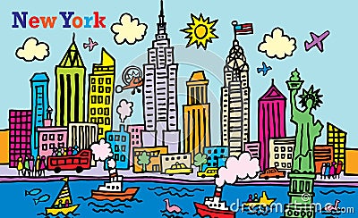 New York Vector Illustration