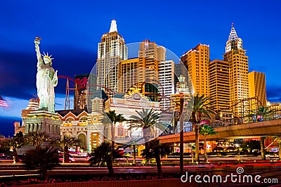 New York Casino in Las Vegas Editorial Stock Photo