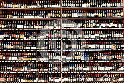 Wine store Editorial Stock Photo