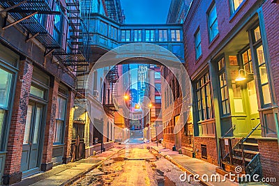 New York City Alleyways Stock Photo