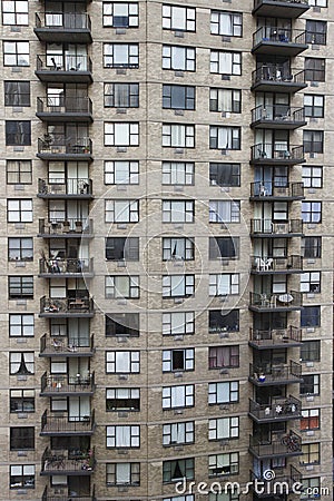 New York City apartment building. Stock Photo