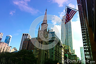 New York City - August 25, 2018: Empire state Building, midtown Manhattan, New York City Editorial Stock Photo