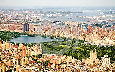 New York City and Central Park Stock Photo