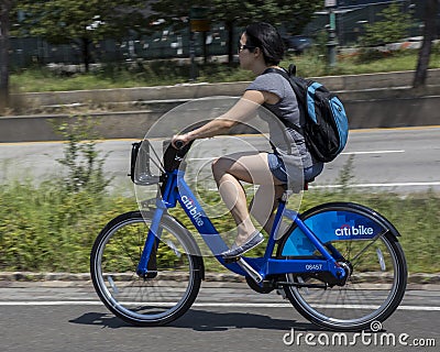 New York City Citibikes Editorial Stock Photo